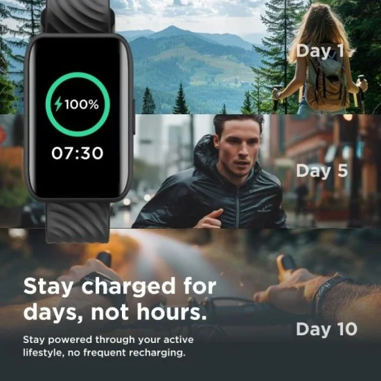 Motorola Moto 40 Smartwatch -10 Days Battery Crystal Clear Display iOS and Android Compatible 38 MM - Rose Gold